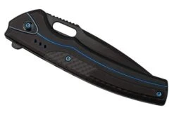 WE Knife Exciton Black Titanium Twill Carbon Fiber, Black Stonewashed CPM 20CV WE22038A-2 Limited Edition Pocket Knife 15 WE Knife Exciton Black Titanium Twill Carbon Fiber, Black Stonewashed CPM 20CV WE22038A-2 Limited Edition Pocket Knife -We Knife WKWE22038A 2 07 weknife