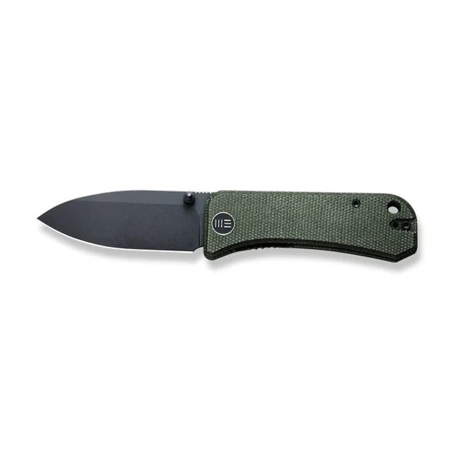 WE Banter Folding Knife Green Micarta Handle S35VN Drop Point Plain Edge Stonewash Finish 2004J 4 WE Banter Folding Knife Green Micarta Handle S35VN Drop Point Plain Edge Stonewash Finish 2004J - Image 2