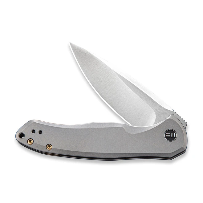 WE Knife Kitefin Frame Lock Knife Gray Titanium Handle Plain Satin S35VN Blade 2001H 5 WE Knife Kitefin Frame Lock Knife Gray Titanium Handle Plain Satin S35VN Blade 2001H - Image 3