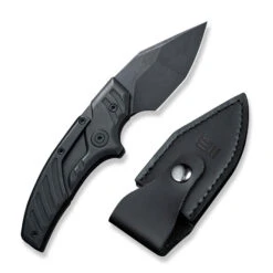 WE Typhoeus Folding Knife Black Titanium Handle 20CV Plain Edge Black Stonewash Finish WE21036B-1 -We Knife a9b933c8 f002 4ade 9e01 ef7930bcb991 00751.1662562375