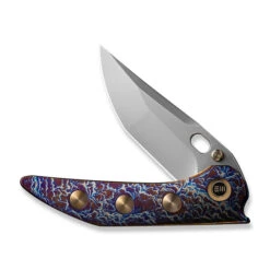 WE Attor Folding Knife Flamed/Gold Titanium Handle 20CV Modified Persion Plain Edge Polished Bead Blast Finish WE23037-2 12 WE Attor Folding Knife Flamed/Gold Titanium Handle 20CV Modified Persion Plain Edge Polished Bead Blast Finish WE23037-2 -We Knife b6f164e8 ad85 4fe9 aae3 dd5ff7eea6eb 32625.1718810596