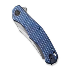 WE RekkeR Folding Knife Blue Titanium Handle 20CV Reverse Tanto Plain Edge Polished Bead Blast Finish WE22010G-4 15 WE RekkeR Folding Knife Blue Titanium Handle 20CV Reverse Tanto Plain Edge Polished Bead Blast Finish WE22010G-4 -We Knife b75aa3af af47 4573 9269 f5886e6af2d3 70668.1701309916