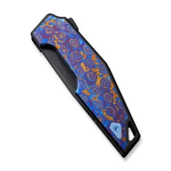 WE OAO Folding Knife Black/Purple/Gold/Blue Titanium/Timascus Handle 20CV Clip Point Plain Edge Black Stonewash Bevels/Black Brushed Flats Finish WE23001-4 15 WE OAO Folding Knife Black/Purple/Gold/Blue Titanium/Timascus Handle 20CV Clip Point Plain Edge Black Stonewash Bevels/Black Brushed Flats Finish WE23001-4 -We Knife ba54692e 7f14 4a99 8f41 73ad3efa6e4b 80155.1704306462