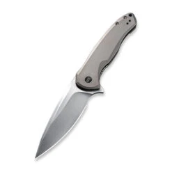 WE Knife Kitefin Frame Lock Knife Gray Titanium Handle Plain Satin S35VN Blade 2001H