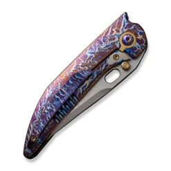 WE Attor Folding Knife Flamed/Gold Titanium Handle 20CV Modified Persion Plain Edge Polished Bead Blast Finish WE23037-2 14 WE Attor Folding Knife Flamed/Gold Titanium Handle 20CV Modified Persion Plain Edge Polished Bead Blast Finish WE23037-2 -We Knife c1b109c8 2a18 42e9 95f2 3b0471082259 76962.1718810598