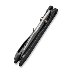 WE High-Fin Folding Knife Tiger Stripe Pattern Titanium Handle 20CV Plain Edge Gray Stonewash Finish WE22005-4 -We Knife c4a1351f 1de2 4fb5 beab 201f9ee8136a 14537.1666204241