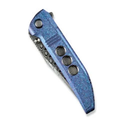 WE Ezinta Folding Knife Blue/Purple Titanium Handle Damasteel Plain Edge WE22041-DS1 -We Knife c8d8c7a2 02b8 4cd8 927a 961c155fabfc 24222.1721931686