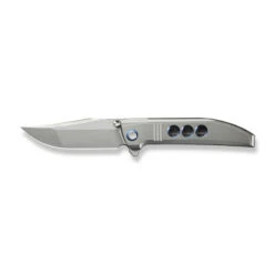 WE Ezinta Folding Knife Polished Bead Blast Titanium Handle M390 Plain Edge Polished Bead Blast Finish WE22041-2 -We Knife ca10fc55 d39f 4738 8a83 1b16d3ae45ca 93736.1721926701