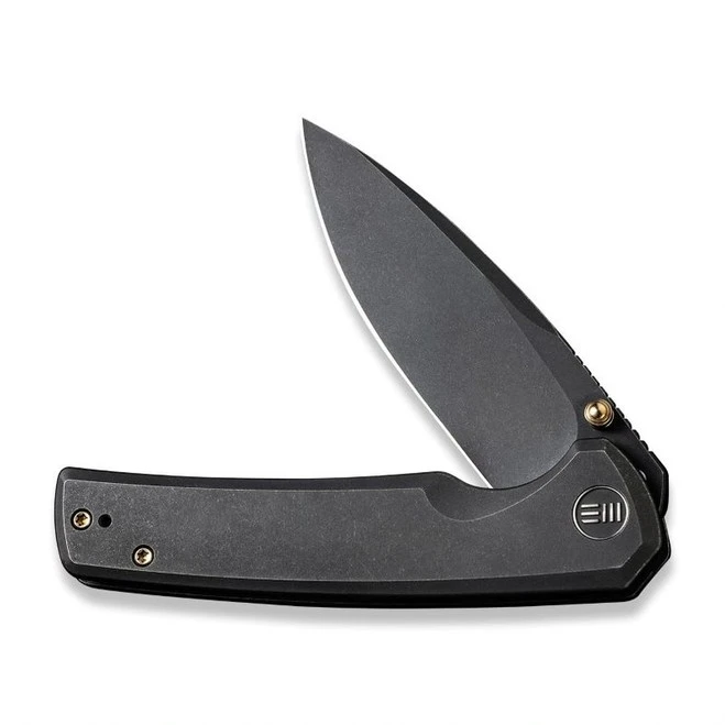Discontinued WE Subjugator Folding Knife Black Titanium Handle 20CV Plain Edge Black Stonewash Finish WE21014C-5 5 Discontinued WE Subjugator Folding Knife Black Titanium Handle 20CV Plain Edge Black Stonewash Finish WE21014C-5 - Image 3