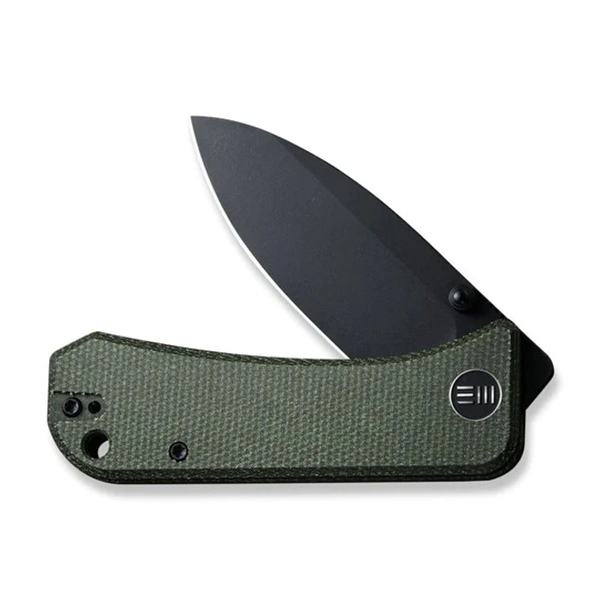 WE Banter Folding Knife Green Micarta Handle S35VN Drop Point Plain Edge Stonewash Finish 2004J 5 WE Banter Folding Knife Green Micarta Handle S35VN Drop Point Plain Edge Stonewash Finish 2004J - Image 3