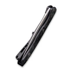 WE Knife Kitefin Frame Lock Knife Black Marble CF + Ti Handle Plain S35VN Blade 2001A -We Knife e0966f05 3630 47b8 927b 5208030c3a7f 23581.1583777542