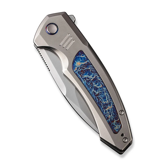 WE Hyperactive Folding Knife Flame Titanium Handle Vanax Drop Point Plain Edge Polished Bead Blast Finish WE23030-1 6 WE Hyperactive Folding Knife Flame Titanium Handle Vanax Drop Point Plain Edge Polished Bead Blast Finish WE23030-1 - Image 4
