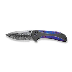 WE Zizzit Folding Knife Black Flamed Titanium/Timascus Handle Damasteel Drop Point Plain Edge WE23031-DS1 17 WE Zizzit Folding Knife Black Flamed Titanium/Timascus Handle Damasteel Drop Point Plain Edge WE23031-DS1 -We Knife ee66456e f4b3 45df b748 48dc694d1f66 75057.1715864352