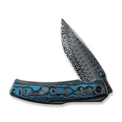 WE Swordfin Folding Knife Black/Blue Arctic Storm Fat Carbon Fiber Handle Damasteel Tanto Plain Edge WE23067-DS1 12 WE Swordfin Folding Knife Black/Blue Arctic Storm Fat Carbon Fiber Handle Damasteel Tanto Plain Edge WE23067-DS1 -We Knife f5c3e54a 82d9 43d3 bf5f 4304d81d1011 94589.1715801880