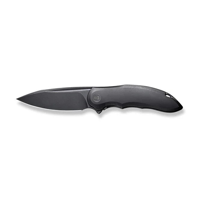 Discontinued WE Makani Folding Knife Black Titanium Handle 20CV Drop Point Black Stonewash Finish Limited Edition 300 Pieces WE21048-1 3 Discontinued WE Makani Folding Knife Black Titanium Handle 20CV Drop Point Black Stonewash Finish Limited Edition 300 Pieces WE21048-1