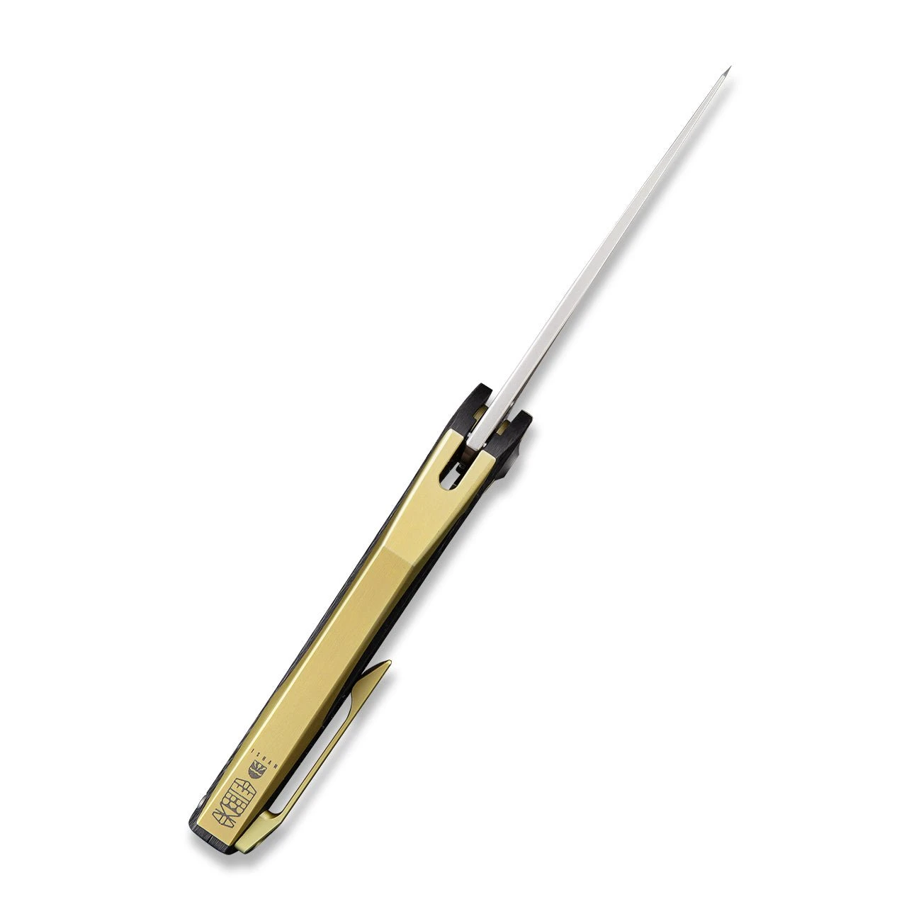 WEKNIFE ÆternA Flipper Knife Titanium Handle With Carbon Fiber (3.28" M390 Blade) 918C 10 WEKNIFE ÆternA Flipper Knife Titanium Handle With Carbon Fiber (3.28" M390 Blade) 918C - Image 8