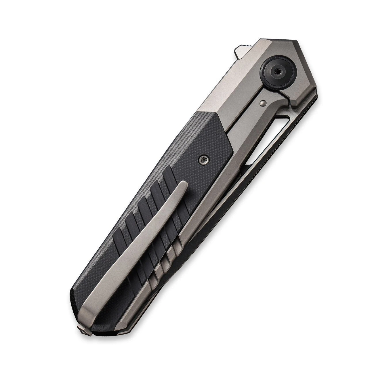 WEKNIFE Arsenal Flipper Knife Titanium Handle With G10 Integral Spacer (3.56" CPM 20CV Blade) WE20073-3 8 WEKNIFE Arsenal Flipper Knife Titanium Handle With G10 Integral Spacer (3.56" CPM 20CV Blade) WE20073-3 - Image 6