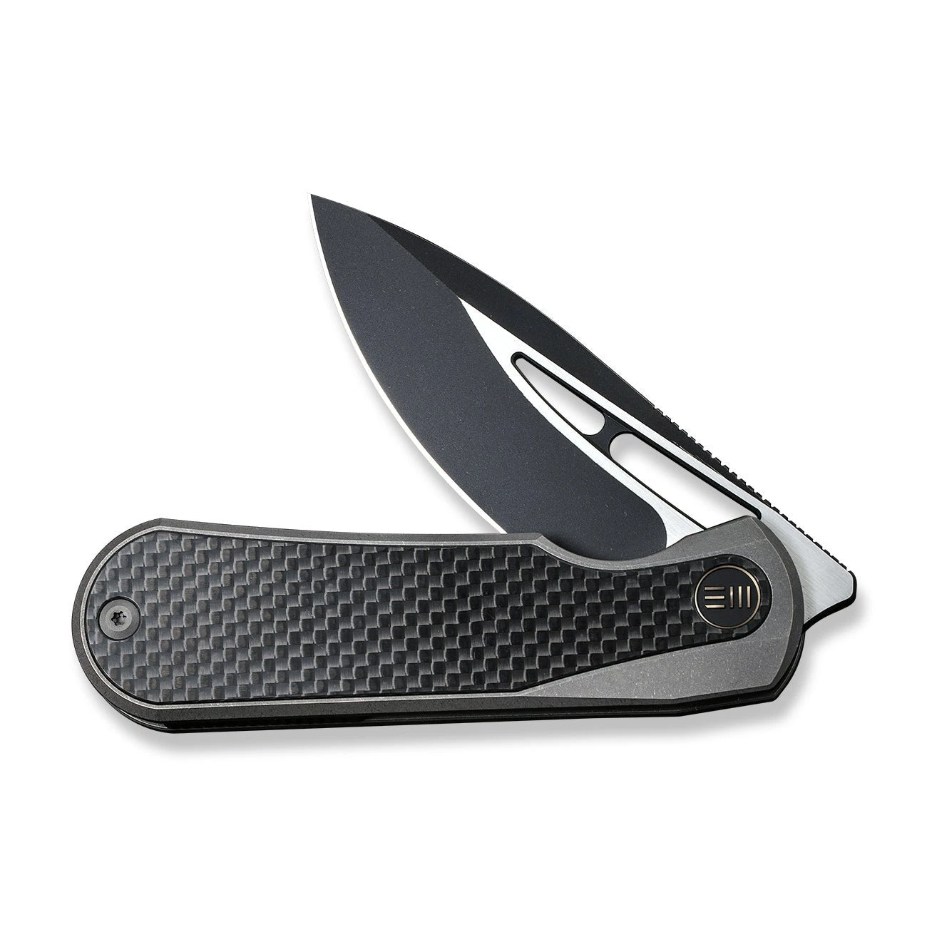 WEKNIFE Baloo Flipper Knife Titanium Handle With Carbon Fiber Inlay (3.31" CPM 20CV) WE21033-2 7 WEKNIFE Baloo Flipper Knife Titanium Handle With Carbon Fiber Inlay (3.31" CPM 20CV) WE21033-2 - Image 5