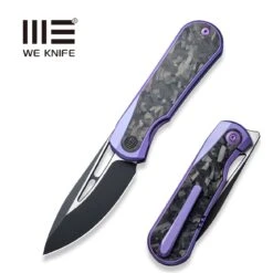 WEKNIFE Baloo Flipper Knife Titanium Handle With Carbon Fiber Inlay (3.31" CPM 20CV) WE21033-3