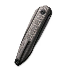 WEKNIFE Black Void Opus Front Flipper Knife Titanium Handle With Carbon Fiber Inlay (2.84" CPM 20CV Blade) 2010V-1 -We Knife weknife black void opus front flipper knife titanium handle with carbon fiber inlay 284 cpm 20cv blade 2010v 1 235355