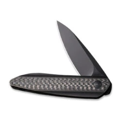 WEKNIFE Black Void Opus Front Flipper Knife Titanium Handle With Carbon Fiber Inlay (2.84" CPM 20CV Blade) 2010V-1 -We Knife weknife black void opus front flipper knife titanium handle with carbon fiber inlay 284 cpm 20cv blade 2010v 1 317730