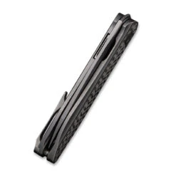 WEKNIFE Black Void Opus Front Flipper Knife Titanium Handle With Carbon Fiber Inlay (2.84" CPM 20CV Blade) 2010V-1 -We Knife weknife black void opus front flipper knife titanium handle with carbon fiber inlay 284 cpm 20cv blade 2010v 1 824897