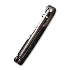 WEKNIFE Blocao Thumb Stud Knife Titanium With Carbon Fiber Inlay (4.21" CPM S35VN Blade) 920A -We Knife weknife blocao thumb stud knife titanium with carbon fiber inlay 421 cpm s35vn blade 920a 451920