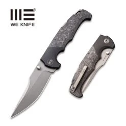 WEKNIFE Blocao Thumb Stud Knife Titanium With Carbon Fiber Inlay (4.21" CPM S35VN Blade) 920B
