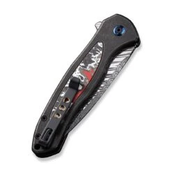 WEKNIFE Button Lock Kitefin Flipper Knife Black Titanium Handle With Nebula Fat Carbon Fiber Inlay (3.22" Fafnir Damasteel Blade) WE19002N-DS1 17 WEKNIFE Button Lock Kitefin Flipper Knife Black Titanium Handle With Nebula Fat Carbon Fiber Inlay (3.22" Fafnir Damasteel Blade) WE19002N-DS1 -We Knife weknife button lock kitefin flipper knife black titanium handle with nebula fat carbon fiber inlay 322 fafnir damasteel blade we19002n ds1 849544