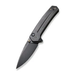 WE Culex Folding Knife Black Titanium Handle 20CV Plain Edge Black Stonewash Finish WE21026B-2 -We Knife weknife culex flipper thumb stud knife titanium handle 297 cpm 20cv blade we21026b 2 168605 600x 29903.1749582746