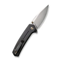 WE Culex Folding Knife Black Titanium Handle 20CV Plain Edge Silver Beadblast Finish WE21026B-3 -We Knife weknife culex flipper thumb stud knife titanium handle 297 cpm 20cv blade we21026b 3 895697 600x 79172.1747231283