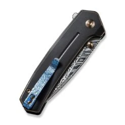 WEKNIFE Culex Flipper & Thumb Stud Knife Titanium Handle (2.97" Heimskringla Damasteel Blade) WE21026B-DS1 -We Knife weknife culex flipper thumb stud knife titanium handle 297 heimskringla damasteel blade we21026b ds1 817767