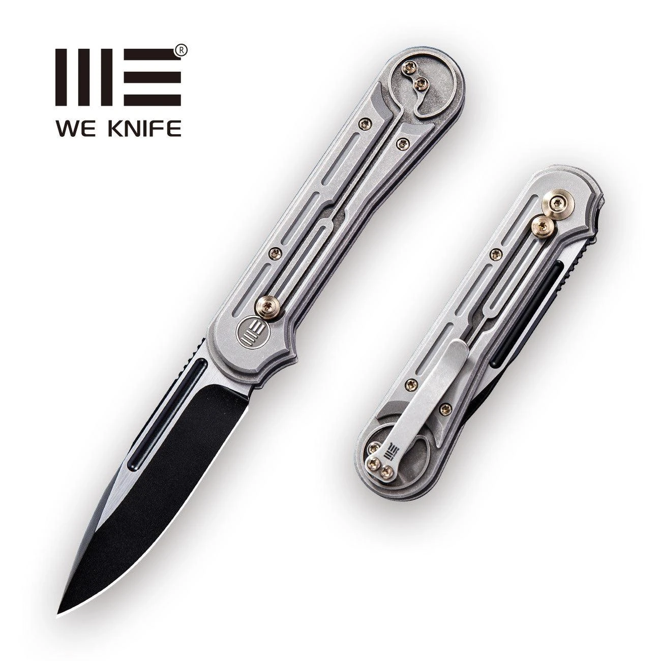 WEKNIFE Double Helix Slide Lock Knife Titanium Handle (3.3" CPM S35VN Blade) 815E 3 WEKNIFE Double Helix Slide Lock Knife Titanium Handle (3.3" CPM S35VN Blade) 815E