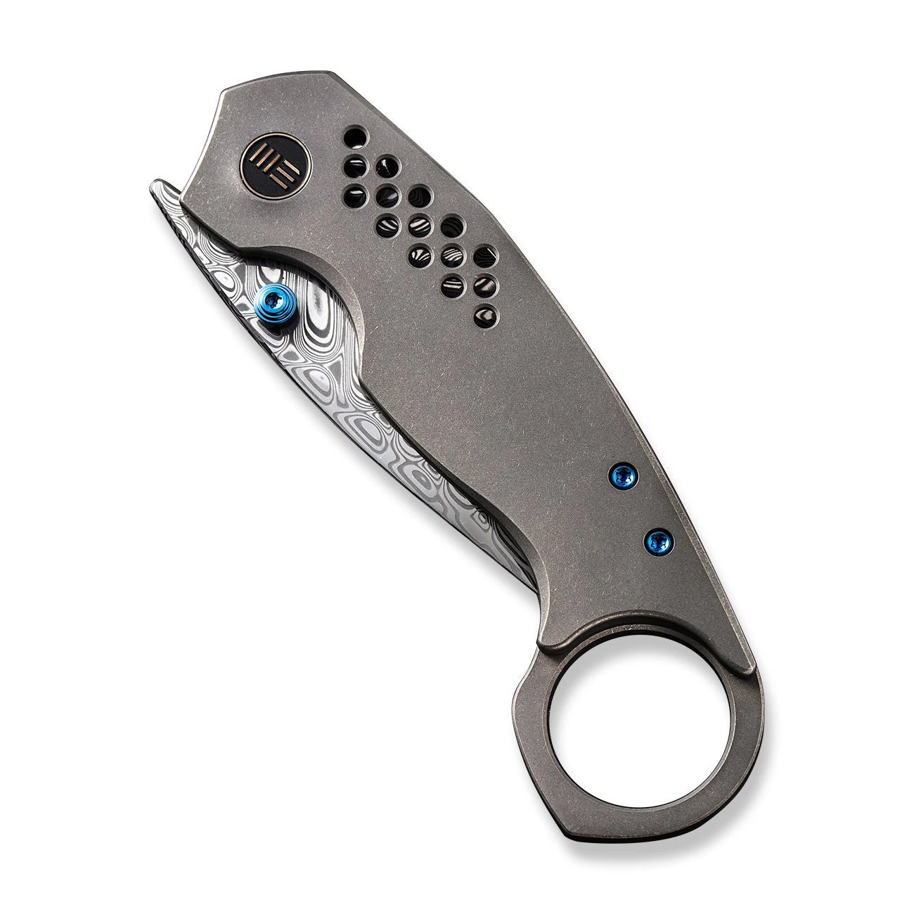 WEKNIFE Envisage Front Flipper Knife Titanium Handle (2.42" Damasteel Blade) WE22013-DS1 8 WEKNIFE Envisage Front Flipper Knife Titanium Handle (2.42" Damasteel Blade) WE22013-DS1 - Image 6