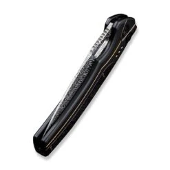 WEKNIFE Exciton Flipper & Button Lock Knife Titanium Handle With Flamed Titanium Integral Spacer (3.68" Damasteel Blade) WE22038A-DS1 19 WEKNIFE Exciton Flipper & Button Lock Knife Titanium Handle With Flamed Titanium Integral Spacer (3.68" Damasteel Blade) WE22038A-DS1 -We Knife weknife exciton flipper button lock knife black titanium handle with flamed titanium integral spacer 368 heimskringla damasteel blade we22038a ds1 933790