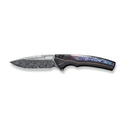 WEKNIFE Exciton Flipper & Button Lock Knife Titanium Handle With Flamed Titanium Integral Spacer (3.68" Damasteel Blade) WE22038A-DS1 15 WEKNIFE Exciton Flipper & Button Lock Knife Titanium Handle With Flamed Titanium Integral Spacer (3.68" Damasteel Blade) WE22038A-DS1 -We Knife weknife exciton flipper button lock knife black titanium handle with flamed titanium integral spacer 368 heimskringla damasteel blade we22038a ds1 997730