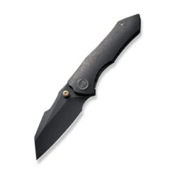 WEKNIFE High-Fin Thumb Stud Knife Titanium Handle (2.98" CPM 20CV Blade) WE22005-1 -We Knife weknife high fin thumb stud knife titanium handle 298 cpm 20cv blade we22005 1 380528