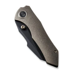 WEKNIFE High-Fin Thumb Stud Knife Titanium Handle (2.98" CPM 20CV Blade) WE22005-2 -We Knife weknife high fin thumb stud knife titanium handle 298 cpm 20cv blade we22005 2 279817