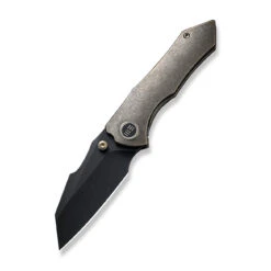 WEKNIFE High-Fin Thumb Stud Knife Titanium Handle (2.98" CPM 20CV Blade) WE22005-2 -We Knife weknife high fin thumb stud knife titanium handle 298 cpm 20cv blade we22005 2 729143