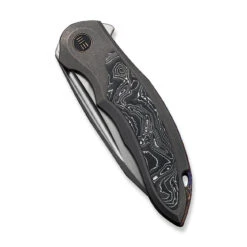 WEKNIFE Makani Flipper Knife Titanium Handle With Carbon Fiber Inlay (3.61" CPM 20CV Blade) WE21048B-2 -We Knife weknife makani flipper knife titanium handle with carbon fiber inlay 361 cpm 20cv blade we21048b 2 288154