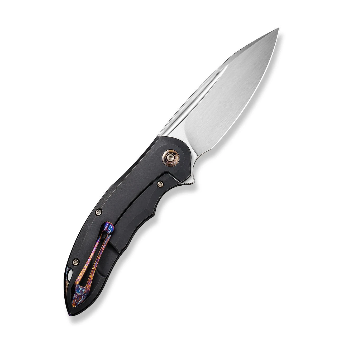 WEKNIFE Makani Flipper Knife Titanium Handle With Flamed Titanium Inlay (3.61" CPM 20CV Blade) WE21048B-3 4 WEKNIFE Makani Flipper Knife Titanium Handle With Flamed Titanium Inlay (3.61" CPM 20CV Blade) WE21048B-3 - Image 2
