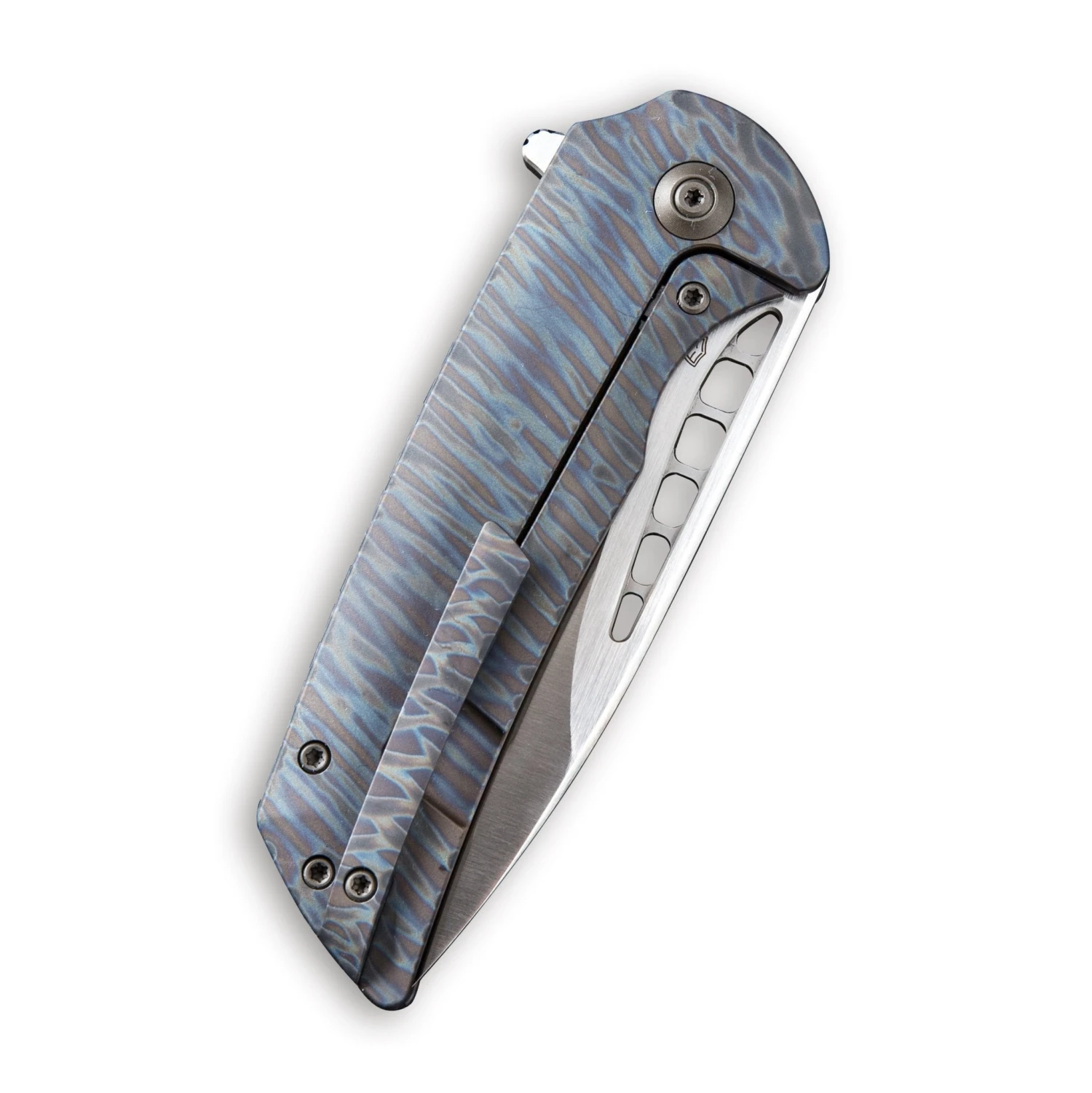 WEKNIFE Malice Flipper Knife Titanium Handle (3.45" M390 Blade) 911B 5 WEKNIFE Malice Flipper Knife Titanium Handle (3.45" M390 Blade) 911B - Image 3