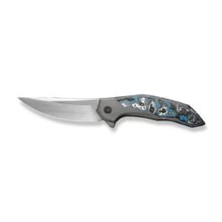 WEKNIFE Merata Flipper Knife Titanium Handle With Carbon Fiber Inlay (3.68" CPM 20CV Blade) WE22008B-2 14 WEKNIFE Merata Flipper Knife Titanium Handle With Carbon Fiber Inlay (3.68" CPM 20CV Blade) WE22008B-2 -We Knife weknife merata flipper knife gray titanium handle with nebula fat carbon fiber inlay 368 hand rubbed satin cpm 20cv blade we22008b 2 387590