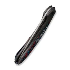 WEKNIFE Merata Flipper Knife Titanium Handle With Carbon Fiber Inlay (3.68" Damasteel Blade) WE22008B-DS1 18 WEKNIFE Merata Flipper Knife Titanium Handle With Carbon Fiber Inlay (3.68" Damasteel Blade) WE22008B-DS1 -We Knife weknife merata flipper knife tiger stripe pattern flamed titanium handle with nebula fat carbon fiber inlay 368 heimskringla damasteel blade we22008b ds1 712158