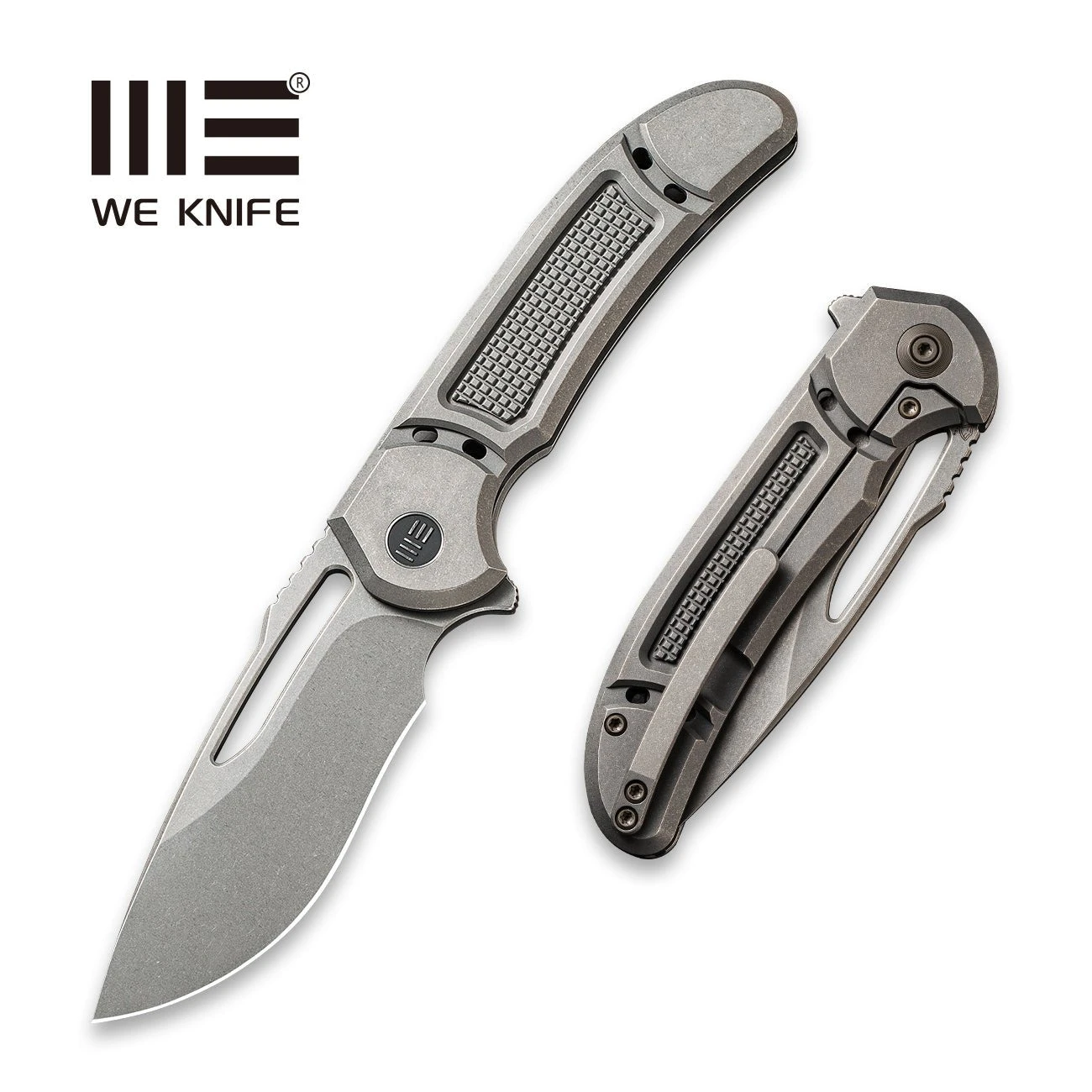 WEKNIFE Minax Flipper Knife Titanium Handle(3.44" CPM 20CV Blade) 2007B 3 WEKNIFE Minax Flipper Knife Titanium Handle(3.44" CPM 20CV Blade) 2007B