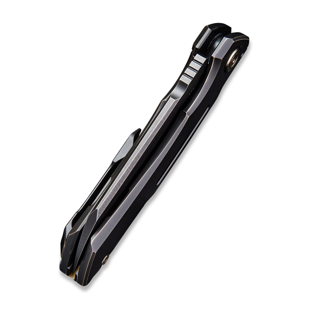 WEKNIFE Mini Buster Flipper Knife Titanium Handle (3.43" CPM 20CV Blade) 2003B 9 WEKNIFE Mini Buster Flipper Knife Titanium Handle (3.43" CPM 20CV Blade) 2003B - Image 7