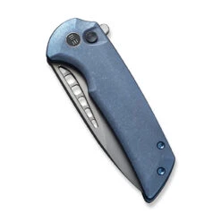 WEKNIFE Mini Malice Flipper & Button Lock Knife Titanium Handle (2.98" CPM 20CV Blade) WE054BL-3 -We Knife weknife mini malice flipper button lock knife titanium handle 298 cpm 20cv blade we054bl 3 801040