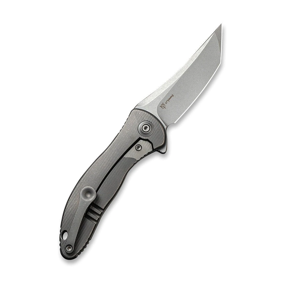 WEKNIFE Mini Synergy Flipper Knife Titanium Integral Handle (2.93" CPM 20CV Blade) 2012A 4 WEKNIFE Mini Synergy Flipper Knife Titanium Integral Handle (2.93" CPM 20CV Blade) 2012A - Image 2