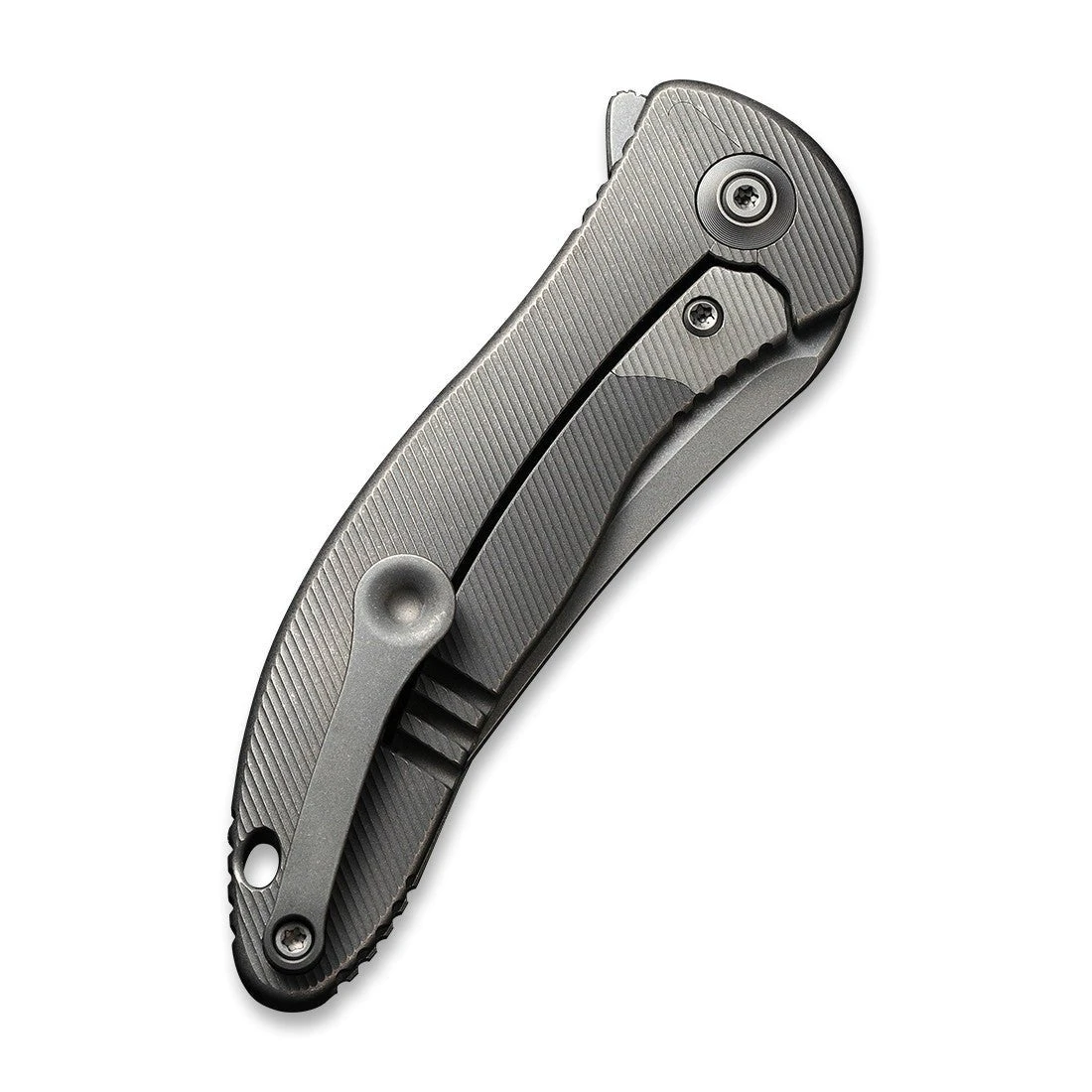WEKNIFE Mini Synergy Flipper Knife Titanium Integral Handle (2.93" CPM 20CV Blade) 2012A 8 WEKNIFE Mini Synergy Flipper Knife Titanium Integral Handle (2.93" CPM 20CV Blade) 2012A - Image 6