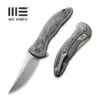 WEKNIFE Mini Synergy Flipper Knife Titanium Handle With Carbon Fiber Inlay (2.93" CPM 20CV Blade) 2011CF-A -We Knife weknife mini synergy flipper knife titanium integral handle with carbon fiber inlay 293 cpm 20cv blade 2011cf a 295629